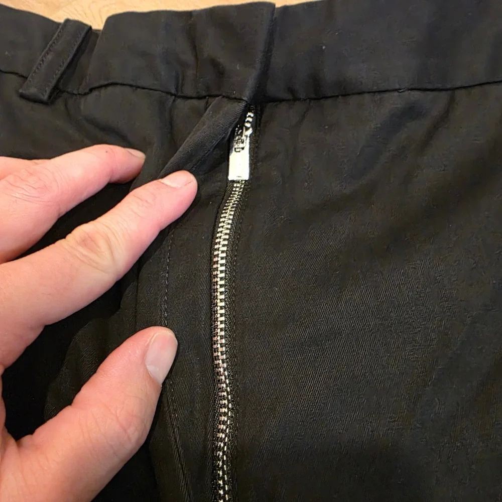 Babaton Aritzia Black Straight Leg Trousers Pants Womens 12 Minimalist Office - Picture 2 of 11